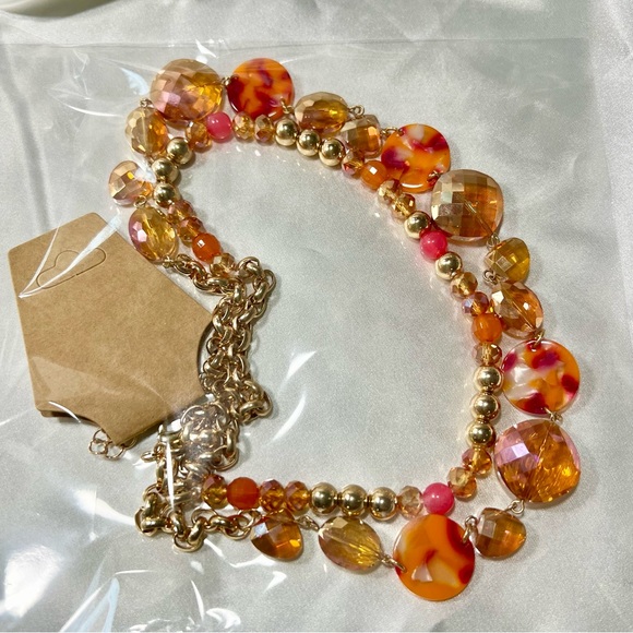 Multi Strand Faceted Beaded Necklace - Picture 1 of 5